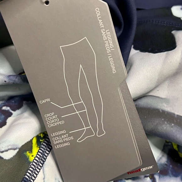 Under Armour Women's HeatGear Training Legging 1352180-497 Blue Ink NWT Size L - Picture 8 of 14